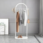 Modern Metal Coat Rack with Marble Base – Hall Tree for Entryway