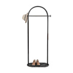 Modern Metal Coat Rack with Marble Base – Hall Tree for Entryway