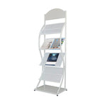 Modern Metal Etagere Bookcase with Open Back and Grid Shelves