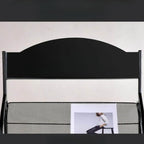 Modern Metal Etagere Bookcase with Open Back and Grid Shelves