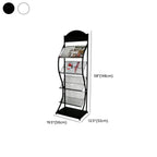 Modern Metal Etagere Bookcase with Open Back and Grid Shelves Dimensions