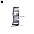 Modern Metal Etagere Bookcase with Open Back and Grid Shelves Dimensions