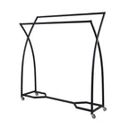 Modern Metal Free-Standing Coat Rack with Triple Hanging Rails