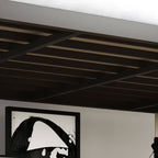 Modern Metal Loft Bed with Built-In Ladder and Guardrails