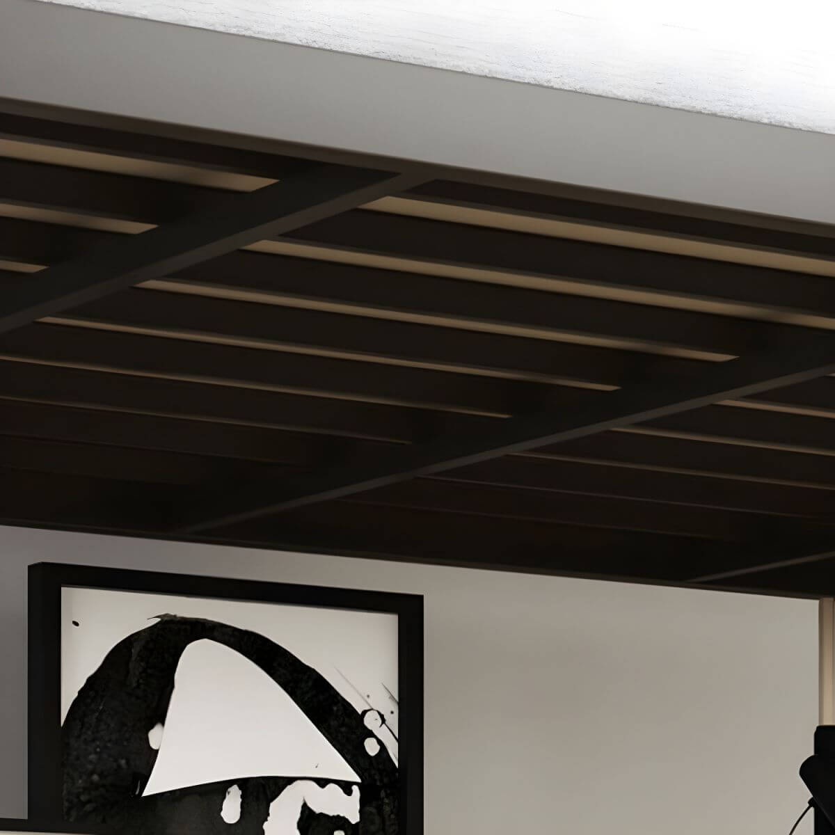 Modern Metal Loft Bed with Built-In Ladder and Guardrails