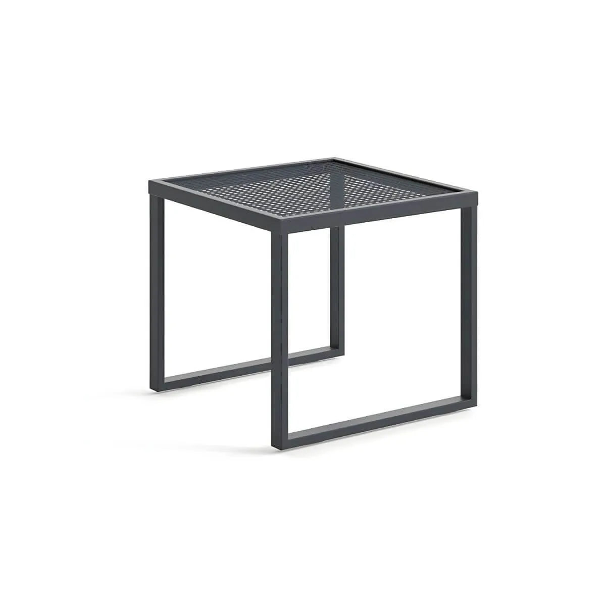 Modern Metal Outdoor Coffee Table – Matte Finish, Non-Extendable