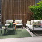 Modern Metal Outdoor Coffee Table – Matte Finish, Non-Extendable