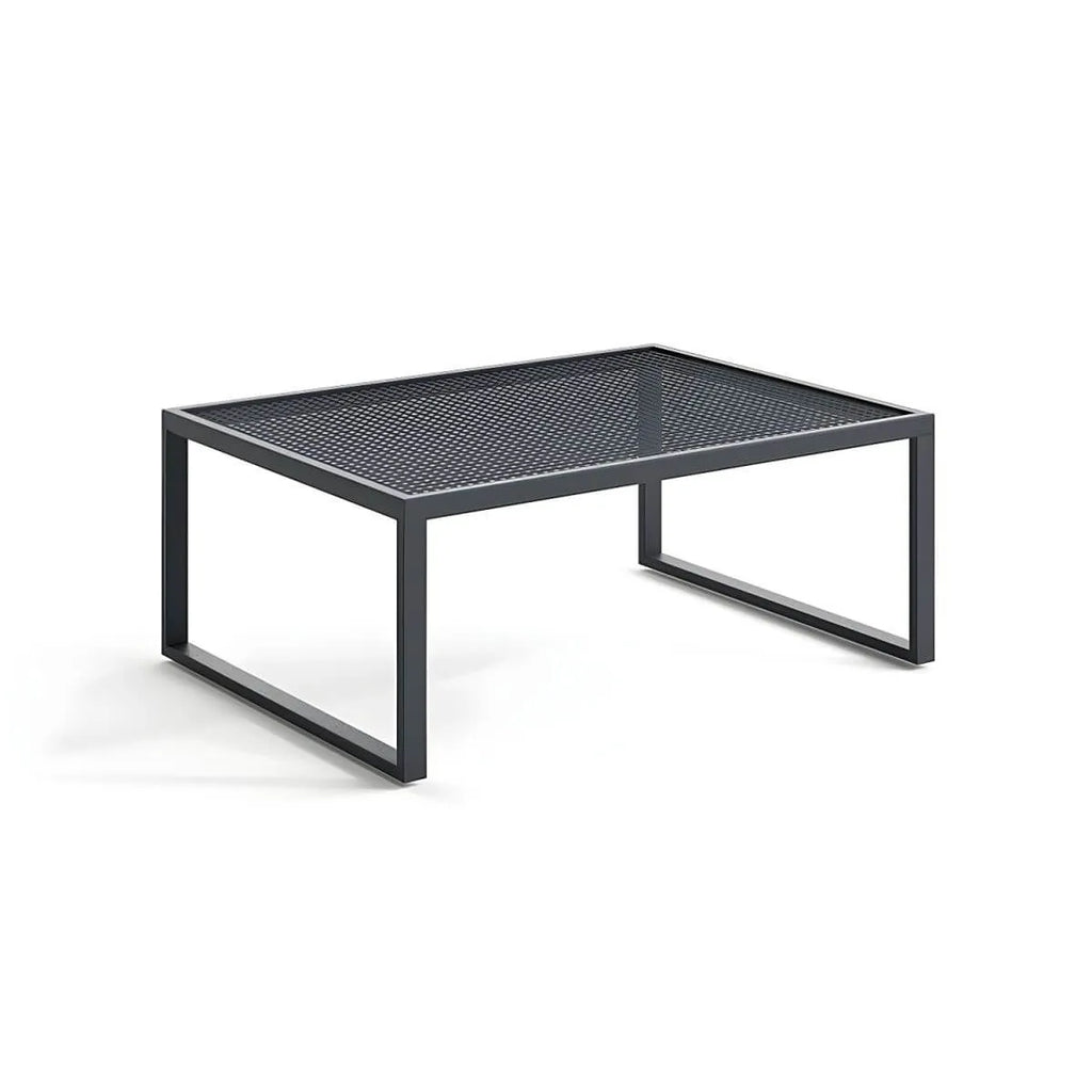 Modern Metal Outdoor Coffee Table – Matte Finish, Non-Extendable