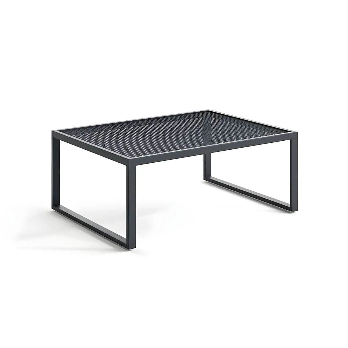 Modern Metal Outdoor Coffee Table – Matte Finish, Non-Extendable
