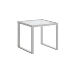 Modern Metal Outdoor Coffee Table – Matte Finish, Non-Extendable