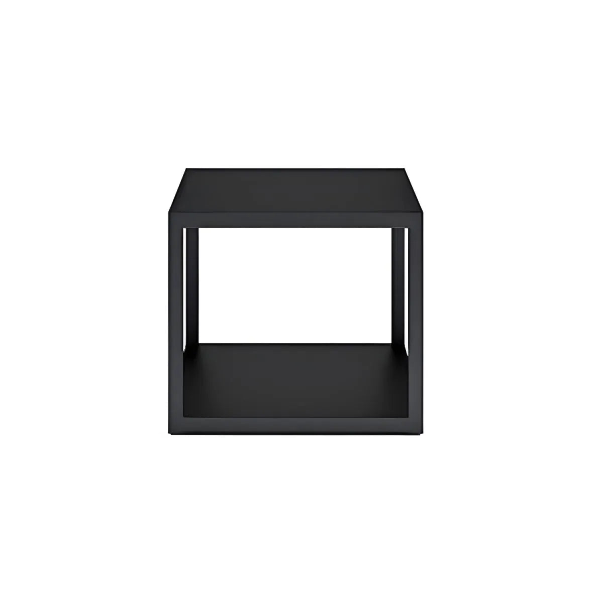 Modern Metal Outdoor Coffee Table – Matte Finish, Non-Extendable