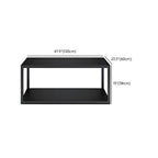 Modern Metal Outdoor Coffee Table – Matte Finish, Non-Extendable Dimensions
