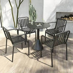 Modern Metal Outdoor Coffee Table – Square or Round Top