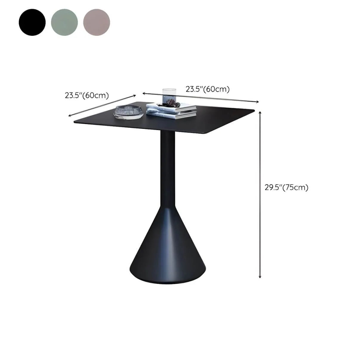 Modern Metal Outdoor Coffee Table – Square or Round Top Dimensions