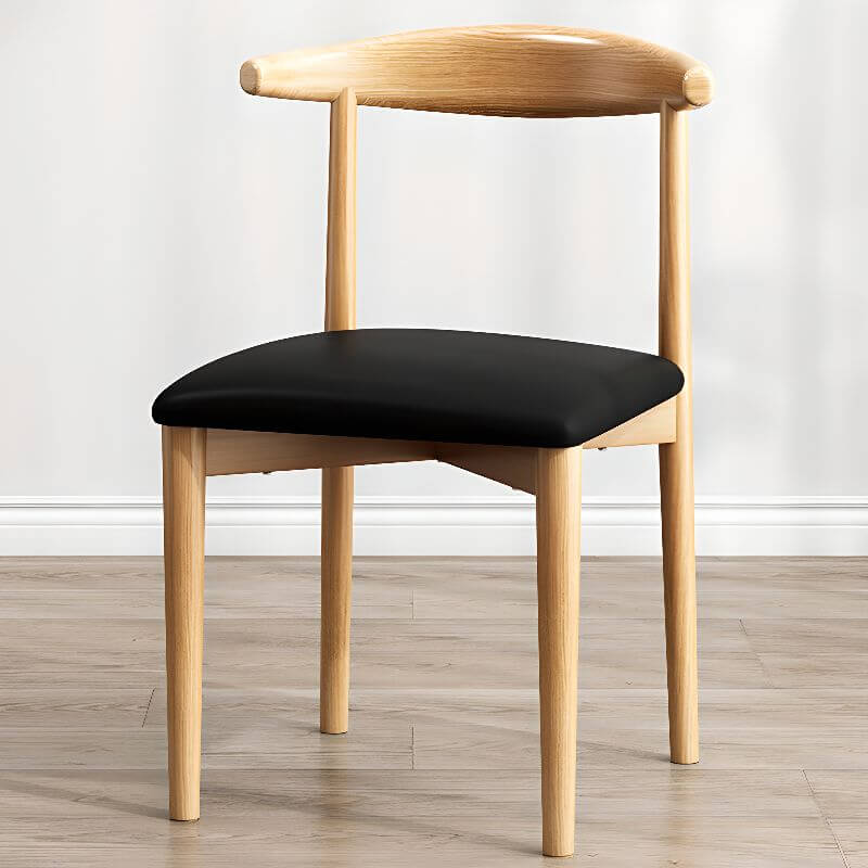 Modern Metal Side Chair with Ventilated Back and Upholstered Seat