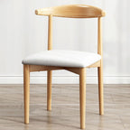 Modern Metal Side Chair with Ventilated Back and Upholstered Seat