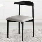 Modern Metal Side Chair with Ventilated Back and Upholstered Seat Main Product Image