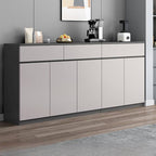 Modern Metal Sideboard with Cabinets and Drawers