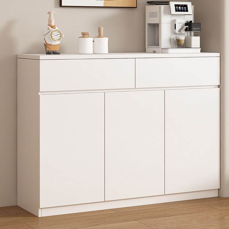 Modern Metal Sideboard with Cabinets and Drawers