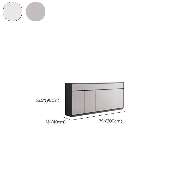 Modern Metal Sideboard with Cabinets and Drawers Dimensions