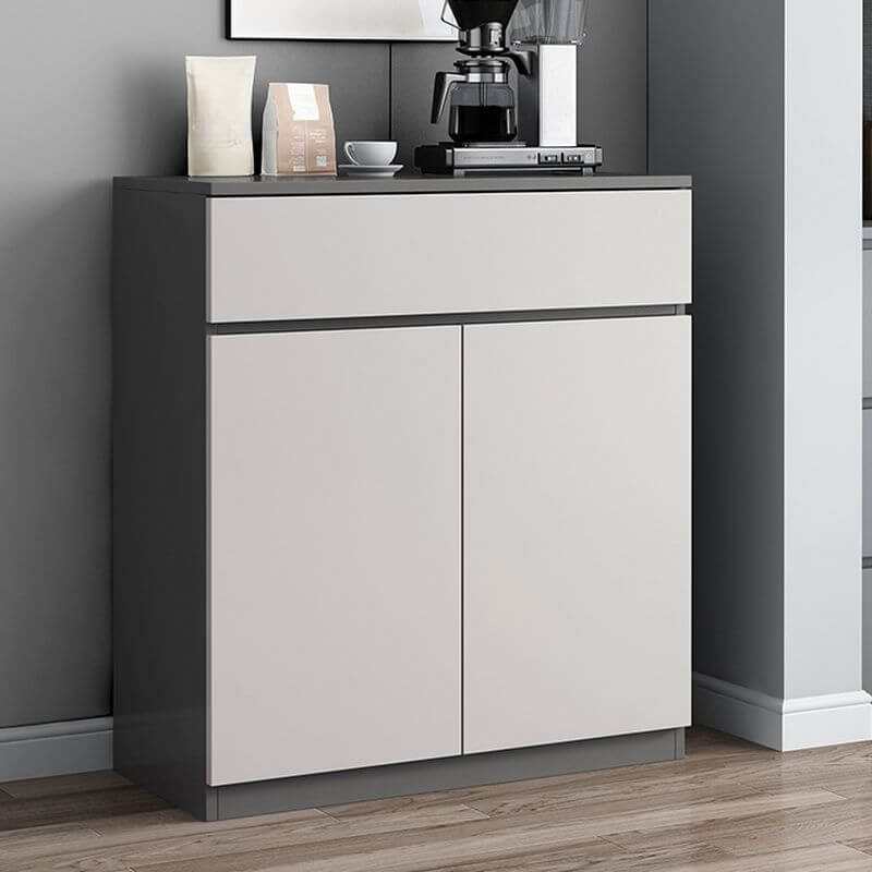 Modern Metal Sideboard with Cabinets and Drawers Main Product Image Main image