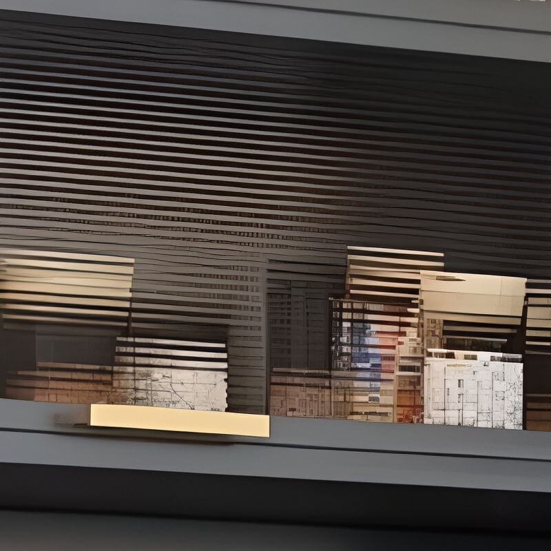 Modern Metal Sideboard with Open Shelving and Pegboard Storage