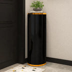 Modern Metal Swivel Shoe Rack with Adjustable Shelves