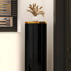 Modern Metal Swivel Shoe Rack with Adjustable Shelves