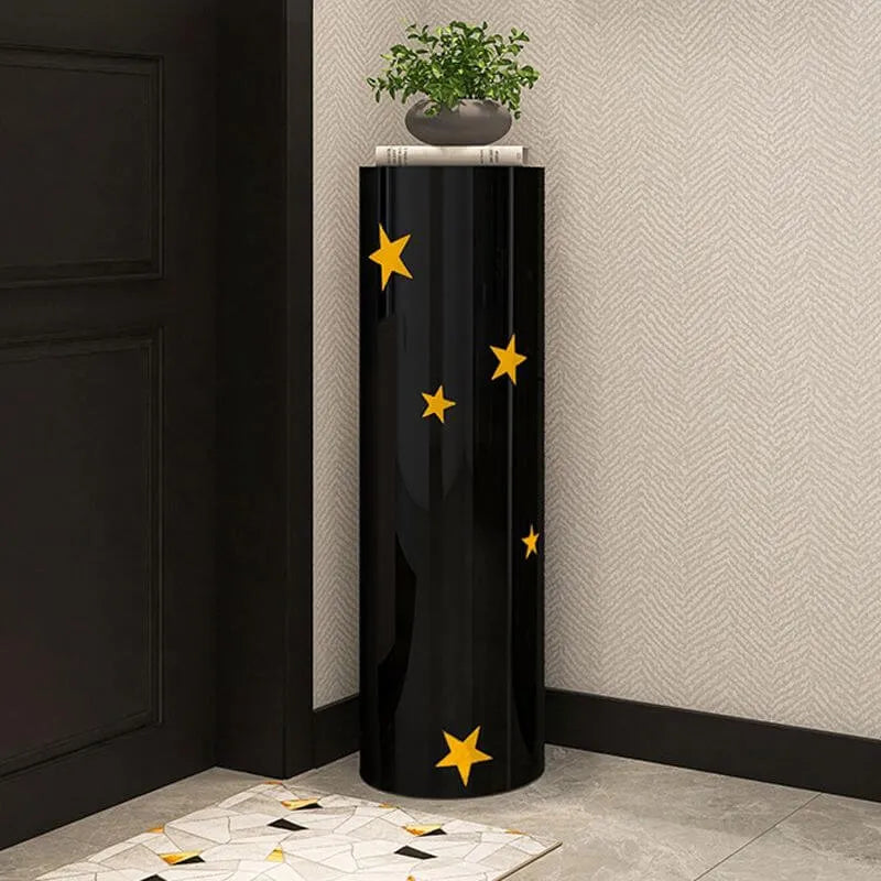 Modern Metal Swivel Shoe Rack with Adjustable Shelves