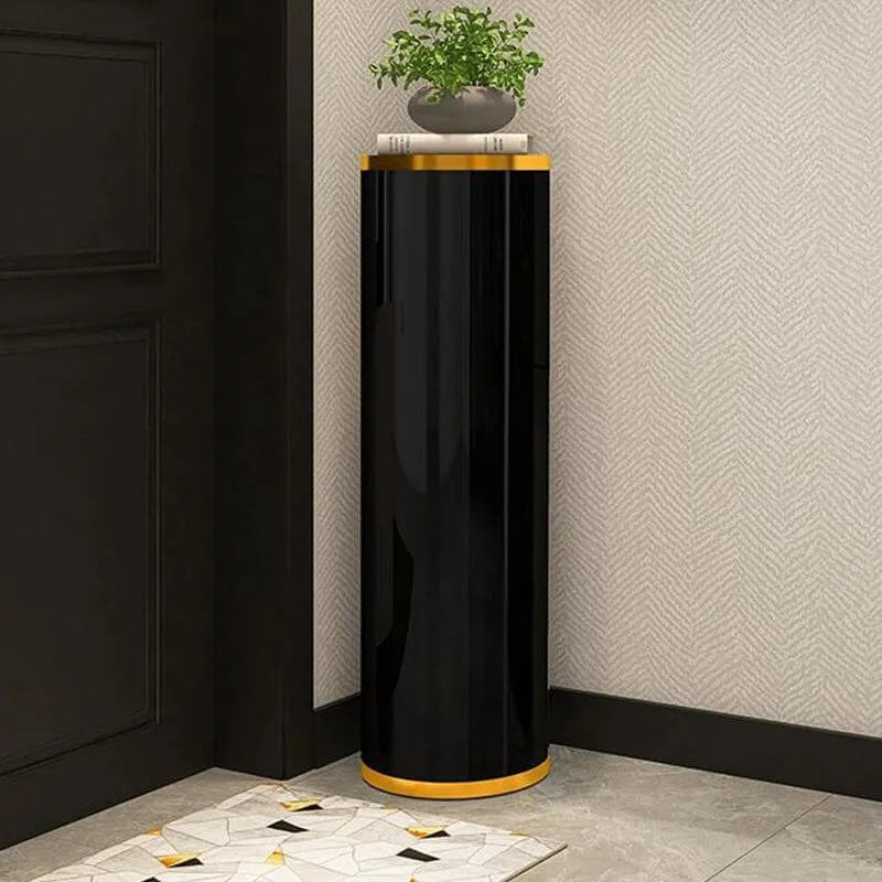 Modern Metal Swivel Shoe Rack with Adjustable Shelves