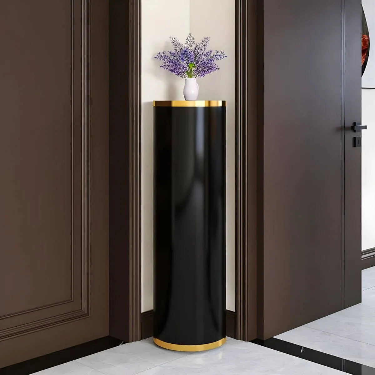 Modern Metal Swivel Shoe Rack with Adjustable Shelves Main Product Image Main image