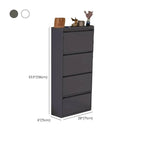 Modern Metal Wall-Mounted Shoe Cabinet with Adjustable Shelves Dimensions