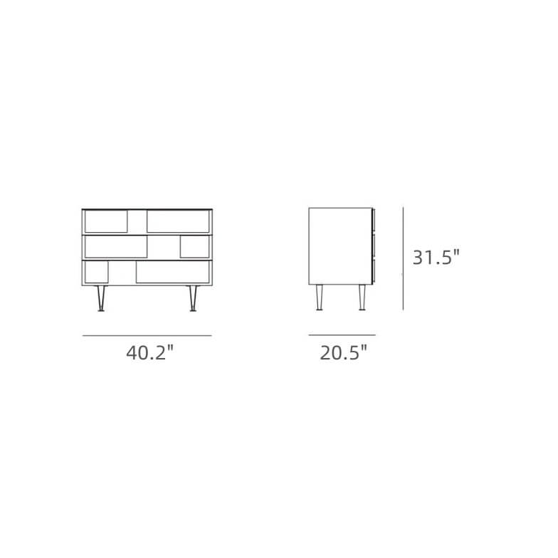 Modern Minimalist Entryway Cabinet with Unique Wood Design