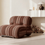 Modern Minimalist Striped Sofa Chair with Ergonomic Support Main Product Image