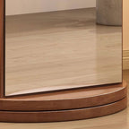 Modern Mirrored Hall Tree with Open Shelves & Rotating Hooks