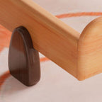 Modern Natural Finish Wooden Kids Bed with Headboard