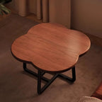Modern Nesting Coffee Tables with Wood Top and Metal Base