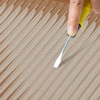Modern Nesting Coffee Tables with Woven Glass Top and Walnut Frame