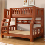 Modern Nut/Brown Wooden Bunk Bed with Multiple Options for Kids