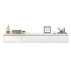 Modern Oak TV Stand with Floating Design and Integrated Drawers