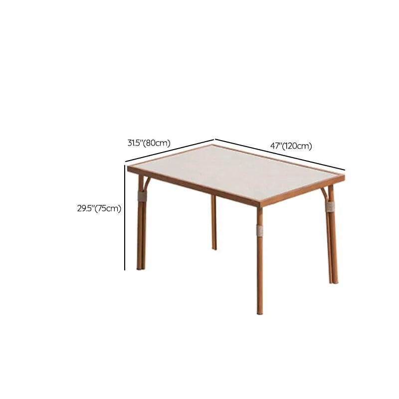 Modern Outdoor Coffee Table with Woven Legs and Matte Grey Top Dimensions