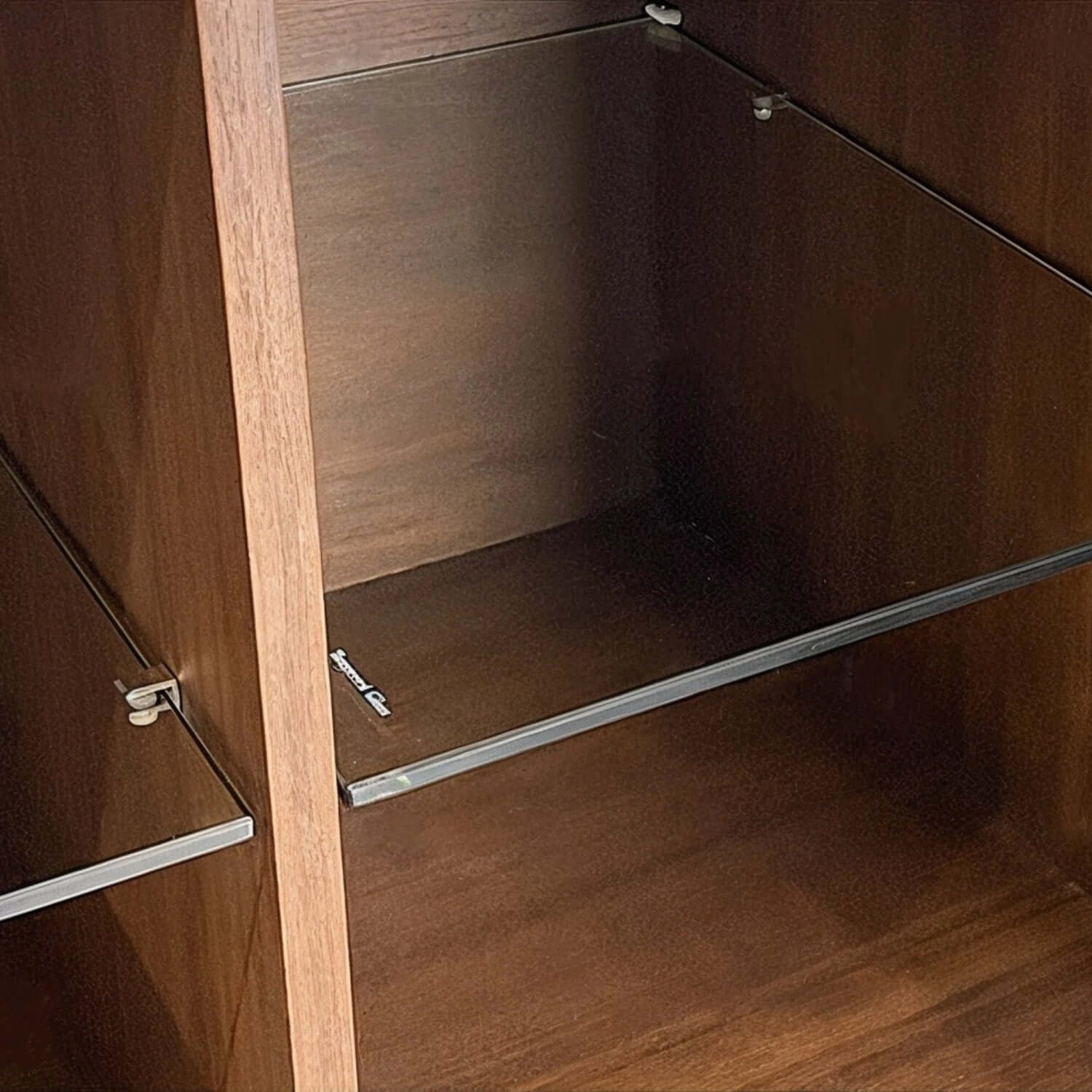 Modern Oval Sideboard with Marble Top & Walnut Veneer