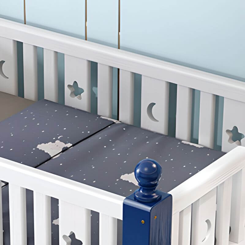 Modern Pine Bunk Bed with Bookshelf, Drawers, and Ladder