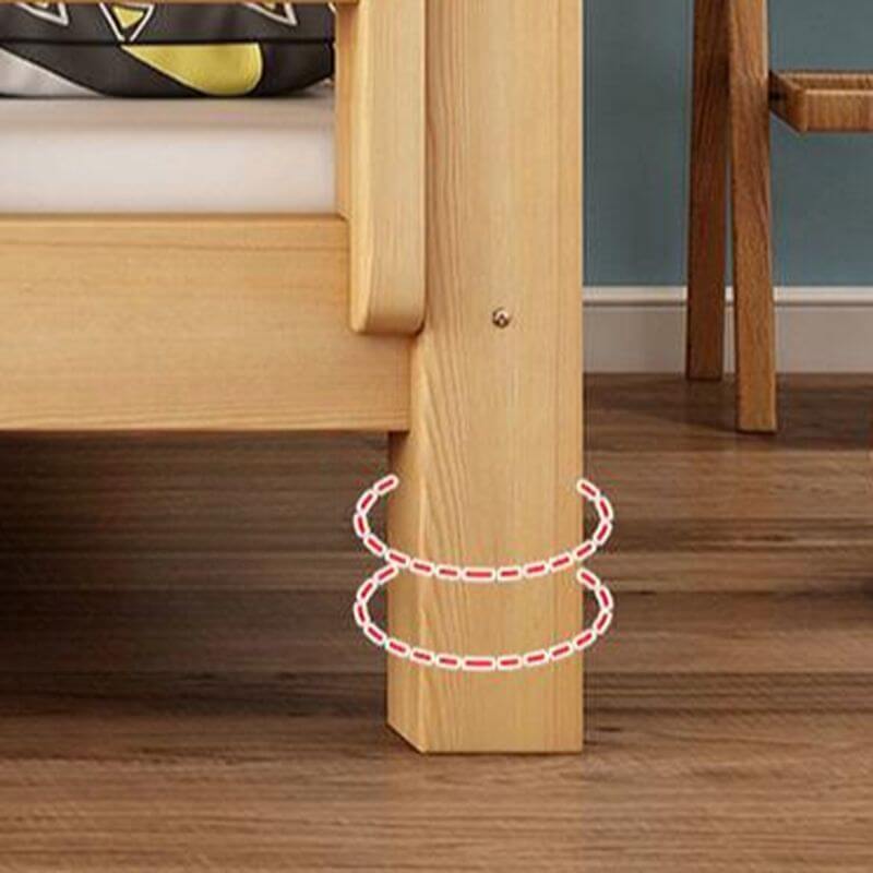 Modern Pine Bunk Bed with Ladder and Optional Storage Solutions