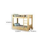 Modern Pine Bunk Bed with Ladder and Optional Storage Solutions Dimensions