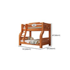 Modern Pine Wood Bunk Bed With Ladder And Storage Dimensions