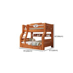 Modern Pine Wood Bunk Bed With Ladder And Storage Dimensions