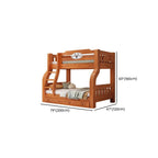Modern Pine Wood Bunk Bed With Ladder And Storage Dimensions