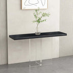 Modern Pine Wood Console Table With Acrylic Pedestal Main Product Image
