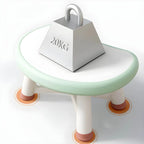 Modern Plastic Kids Writing Desk with Ergonomic Chair – Moon & Rectangle Shapes